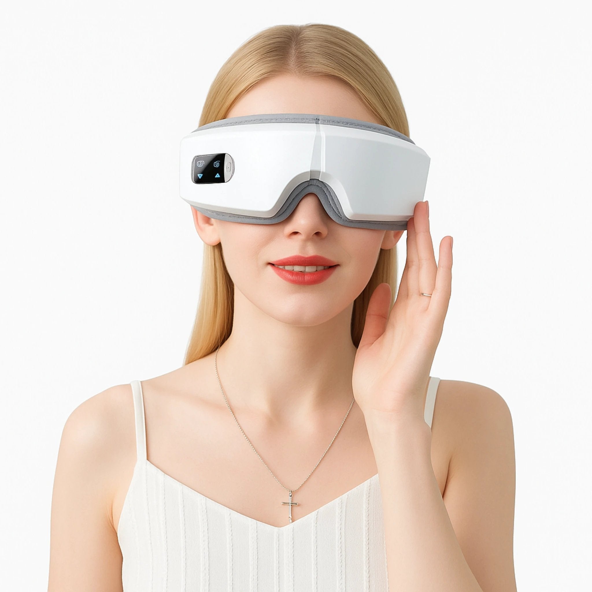 Vistella | 4D Smart Eye Massager - Air Pressure - Vibration - Heat Therapy for Eye Strain Fatigue - Sleep Improvement Bowlift by Bowlift
