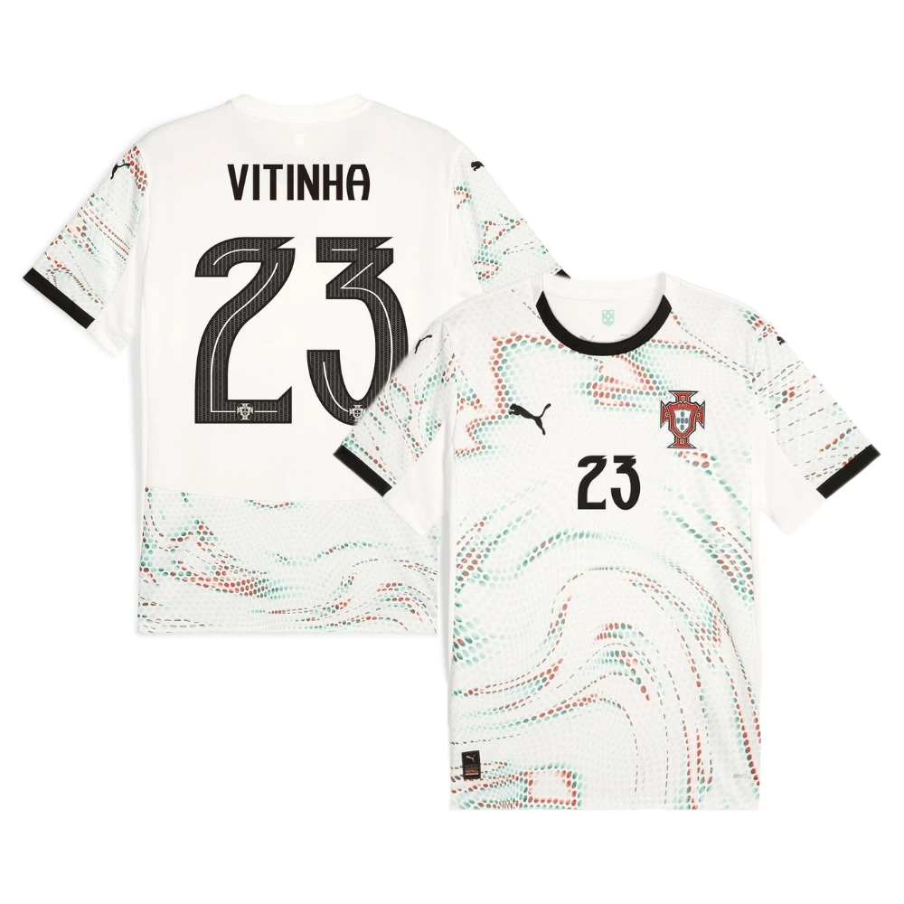 Vitinha 23 Portugal National Team 2025-26 Away Men Jersey – White by Soccer Jersey