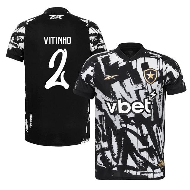 Vitinho #2 Botafogo 2025-26 Fourth Jersey – Black by Soccer Jersey