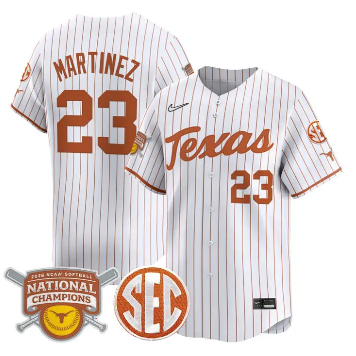 Viviana Martinez Jersey #23 Texas Longhorns 2026 Champions Stitched by My Store