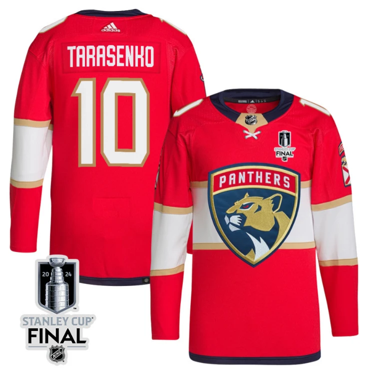 Vladimir Tarasenko 10 Florida Panthers 2024 STANLEY CUP Final Home Breakaway Jersey Men, Red by Hockey David