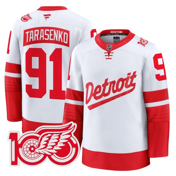 Vladimir Tarasenko Jersey #91 Detroit Red Wings 100th Anniversary Stadium by Hockey David