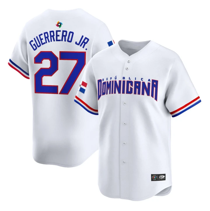 Vladimir Guerrero Jr Jersey #27 Dominican Republic 2026 Roster Stitched by My Store