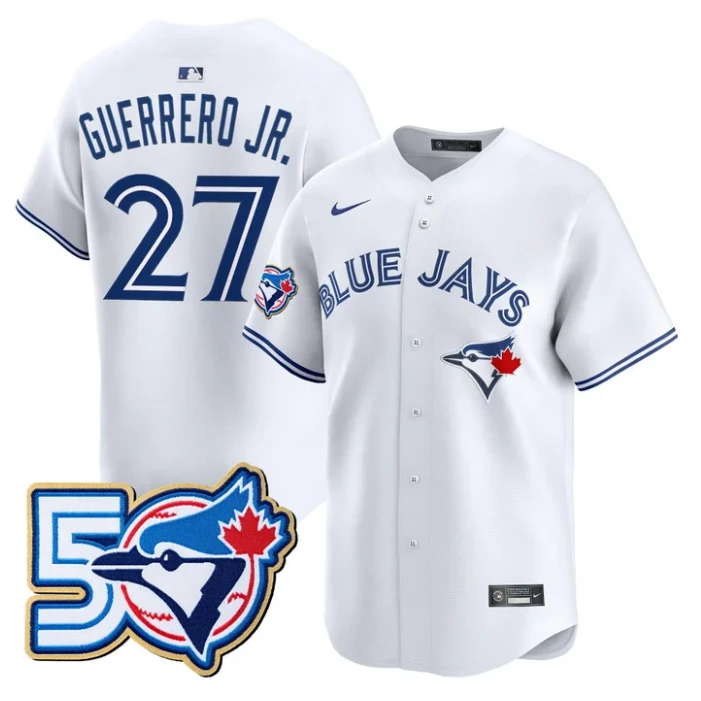 Vladimir Guerrero Jr Jersey #27 Toronto Blue Jays 50 Seasons Stitched by My Store