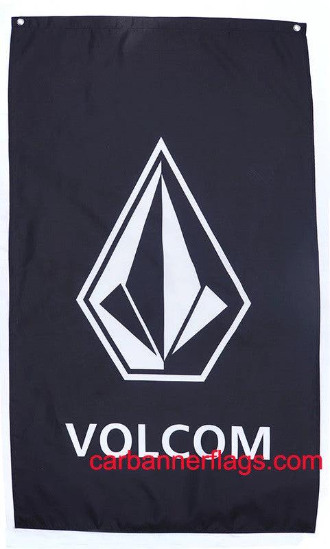 Volcom Flag-3x5FT Banner-100% polyester-Black by flagsshop
