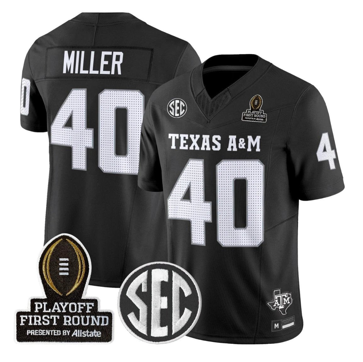 Von Miller Jersey #40 Texas A&M Aggies 2025 Playoff First Round Stitched by My Store NCAA Football Jerseys