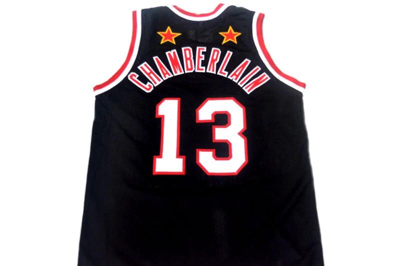 Wilt Chamberlain Jersey #13 Harlem Globetrotters Basketball Black by My store basketball