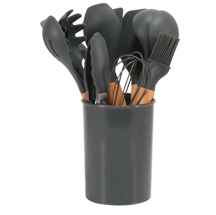 Silicone Cooking Utensils Set by Casa & Beyond