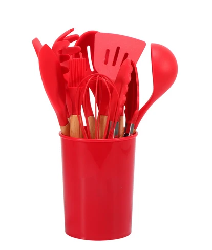 Silicone Cooking Utensils Set by Casa & Beyond