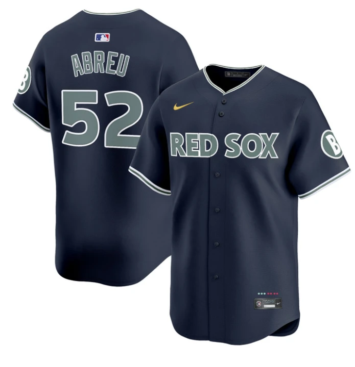 Wilyer Abreu Jersey #52 Boston Red Sox 2025 City Connect Vapor Premier Limited Stitched Navy by My Store