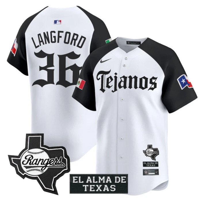 Wyatt Langford Jersey #36 Texas Rangers Mexico Tejano Barrio Style Vapor Limited Stitched Alternate by My Store
