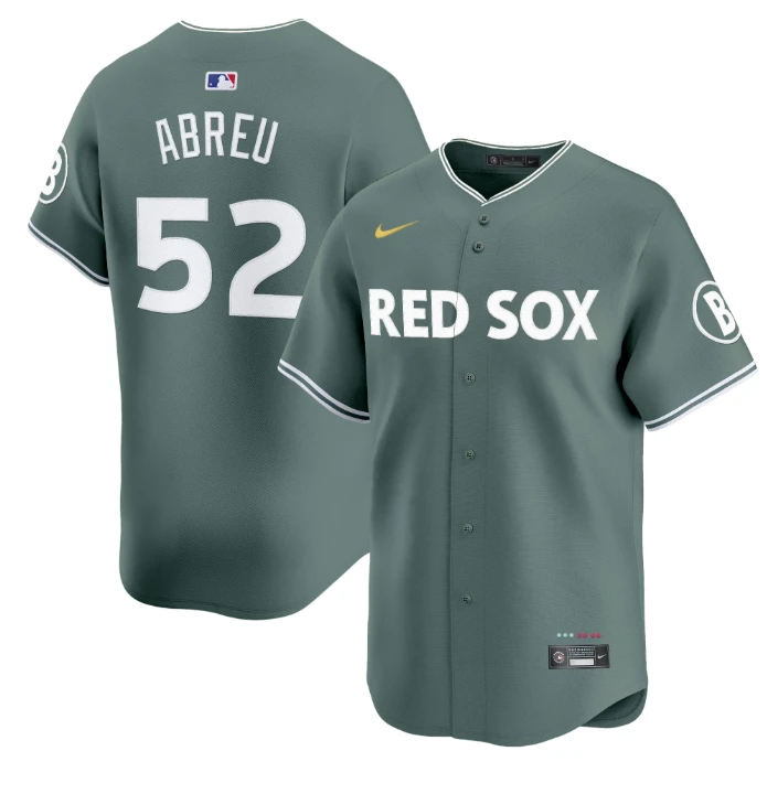 Wilyer Abreu Jersey #52 Boston Red Sox 2025 City Connect Vapor Premier Limited Stitched Green by My Store