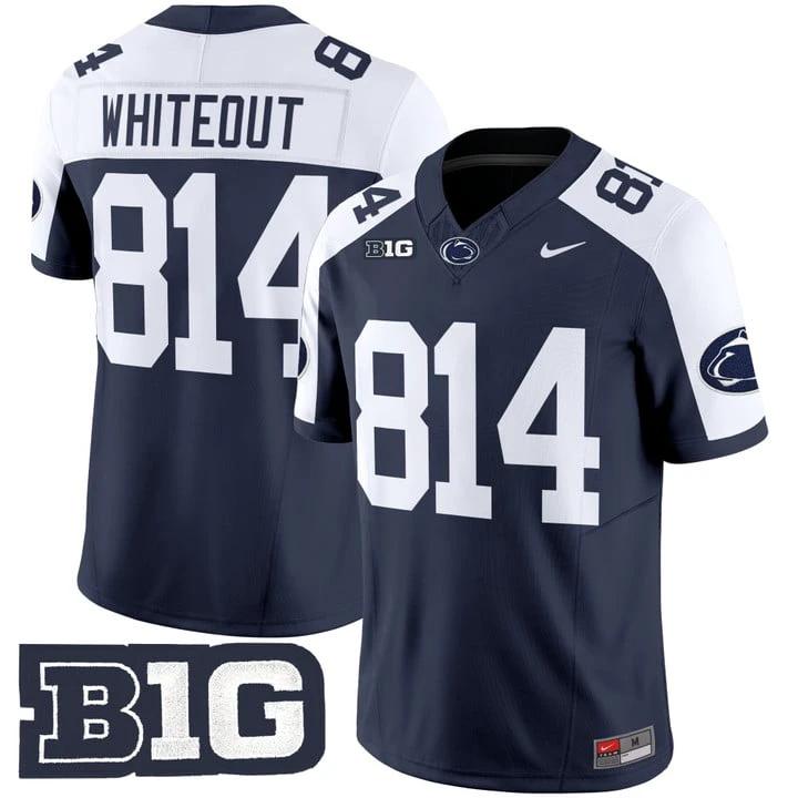 WHITEOUT Jersey #814 Penn State Vapor Limited 2025 Stitched Navy Alternate by My Store
