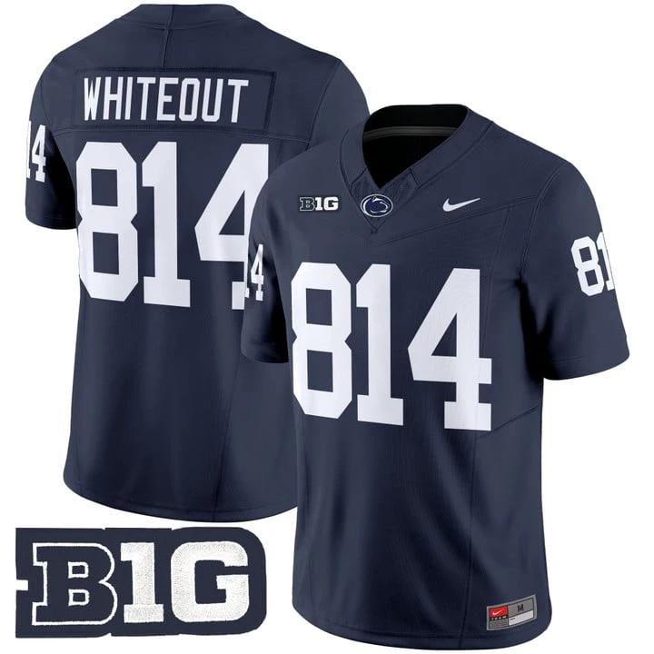 WHITEOUT Jersey #814 Penn State Vapor Limited 2025 Stitched Navy by My Store