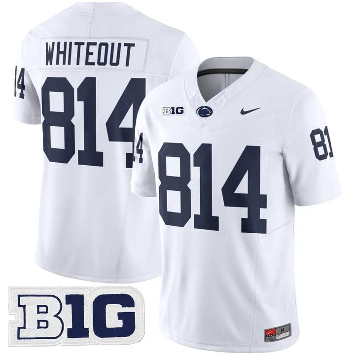 WHITEOUT Jersey #814 Penn State Vapor Limited 2025 Stitched White by My Store