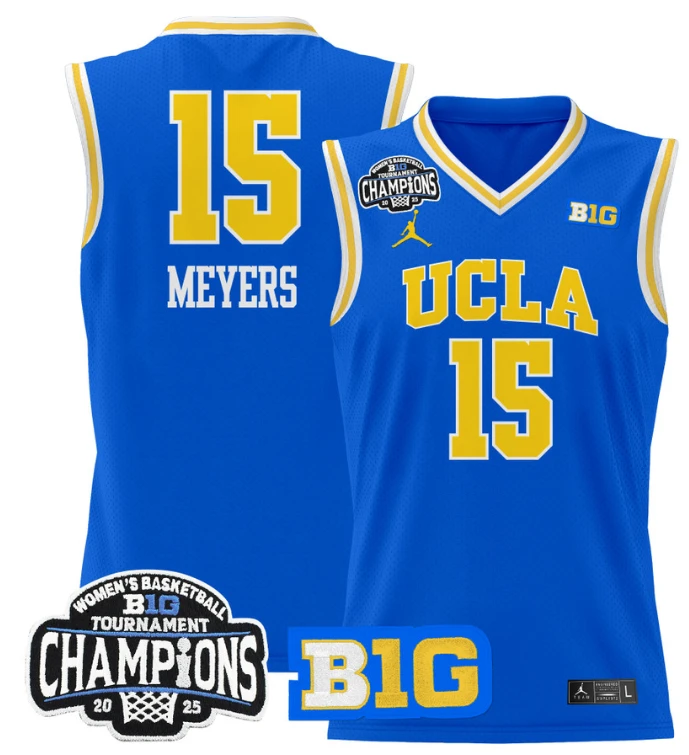 Women's Ann Meyers Jersey #15 UCLA Bruins 2025 Champions Basketball Royal by My store basketball