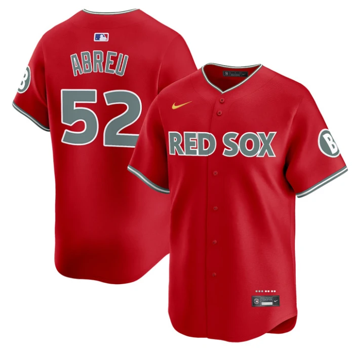 Wilyer Abreu Jersey #52 Boston Red Sox 2025 City Connect Vapor Premier Limited Stitched Red by My Store