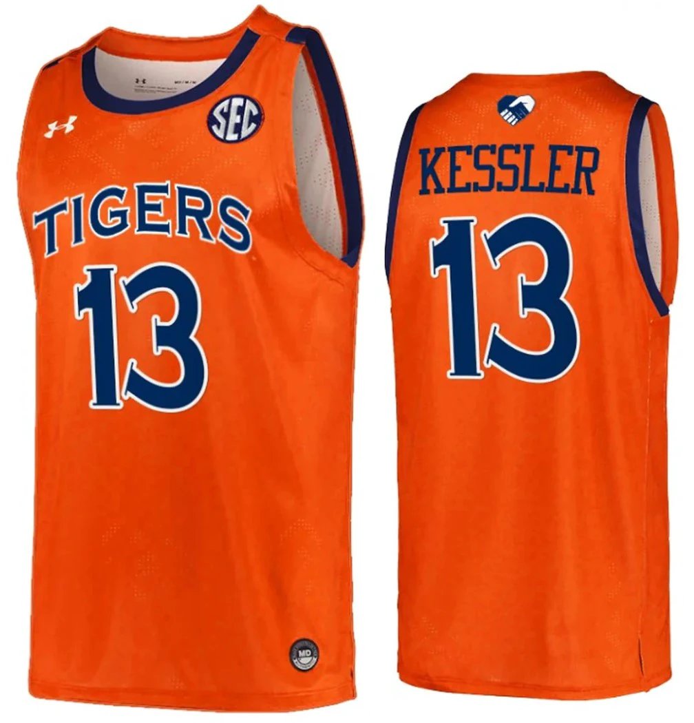 Walker Kessler Jersey Auburn Tigers College Basketball #13 by My store basketball