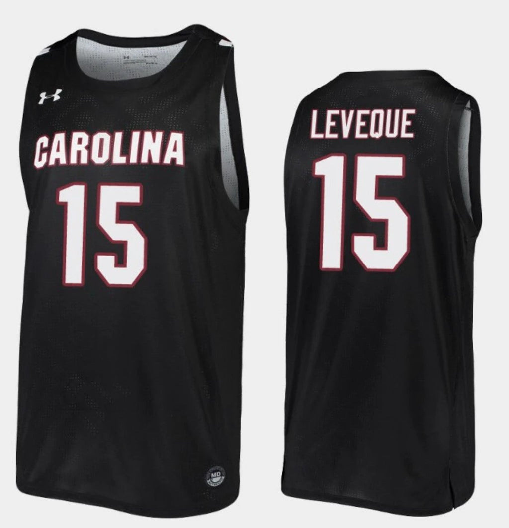 Wildens Leveque Jersey South Carolina Gamecocks College Basketball Black Replica #15 by My store basketball