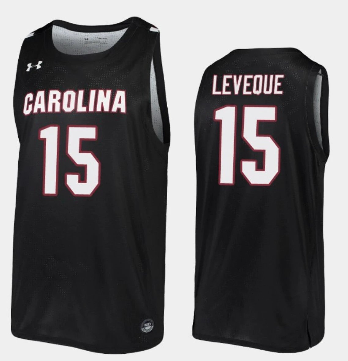 Wildens Leveque Jersey South Carolina Gamecocks College Basketball Black Replica #15 by My store basketball