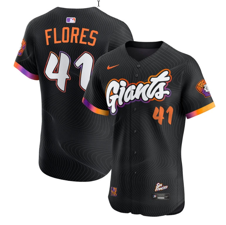 Wilmer Flores Jersey #41 San Francisco Giants 2025 City Connect Vapor Premier Elite Stitched by My Store
