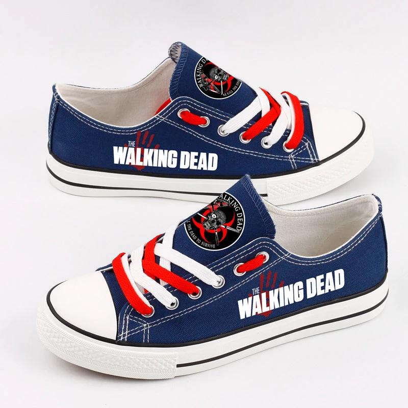 Walking Dead Low Top Canvas Sport Sneakers Shoes For Men Women Fans by Crocs