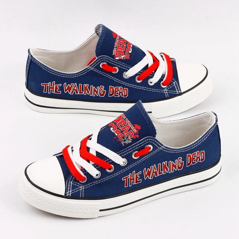 Walking Dead Low Top Canvas Sport Sneakers Shoes For Men Women Fans by Crocs