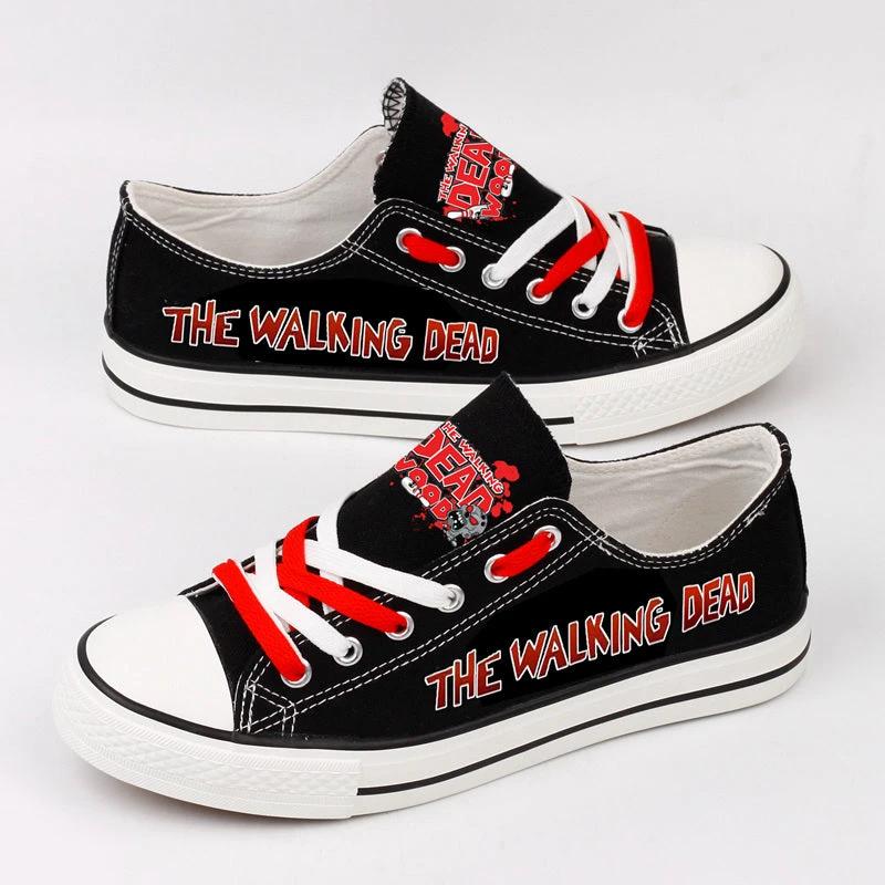 Walking Dead Low Top Canvas Sport Sneakers Shoes For Men Women Fans by Crocs