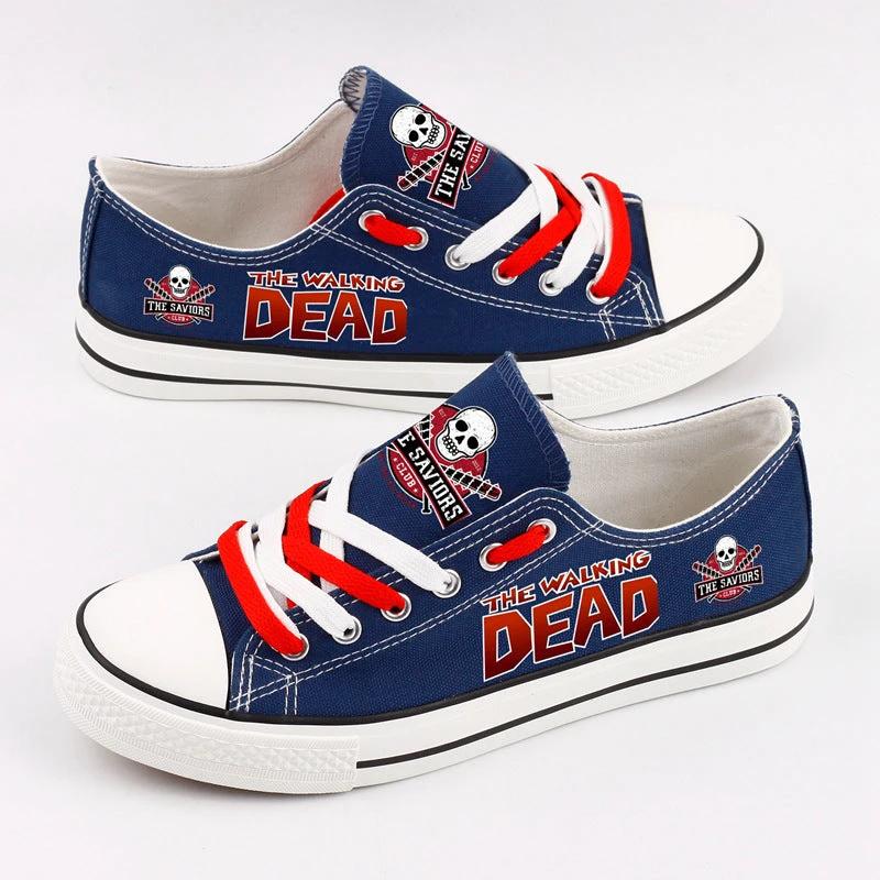 Walking Dead Low Top Canvas Sport Sneakers Shoes For Men Women Fans by Crocs