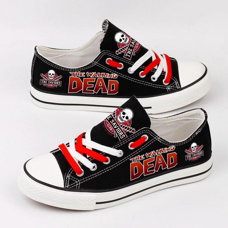 Walking Dead Low Top Canvas Sport Sneakers Shoes For Men Women Fans by Crocs