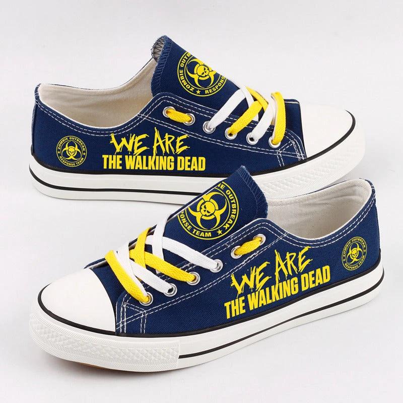 Walking Dead Low Top Canvas Sport Sneakers Shoes For Men Women Fans by Crocs