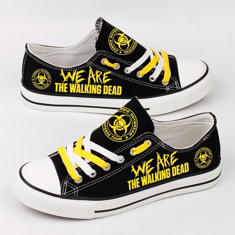 Walking Dead Low Top Canvas Sport Sneakers Shoes For Men Women Fans by Crocs