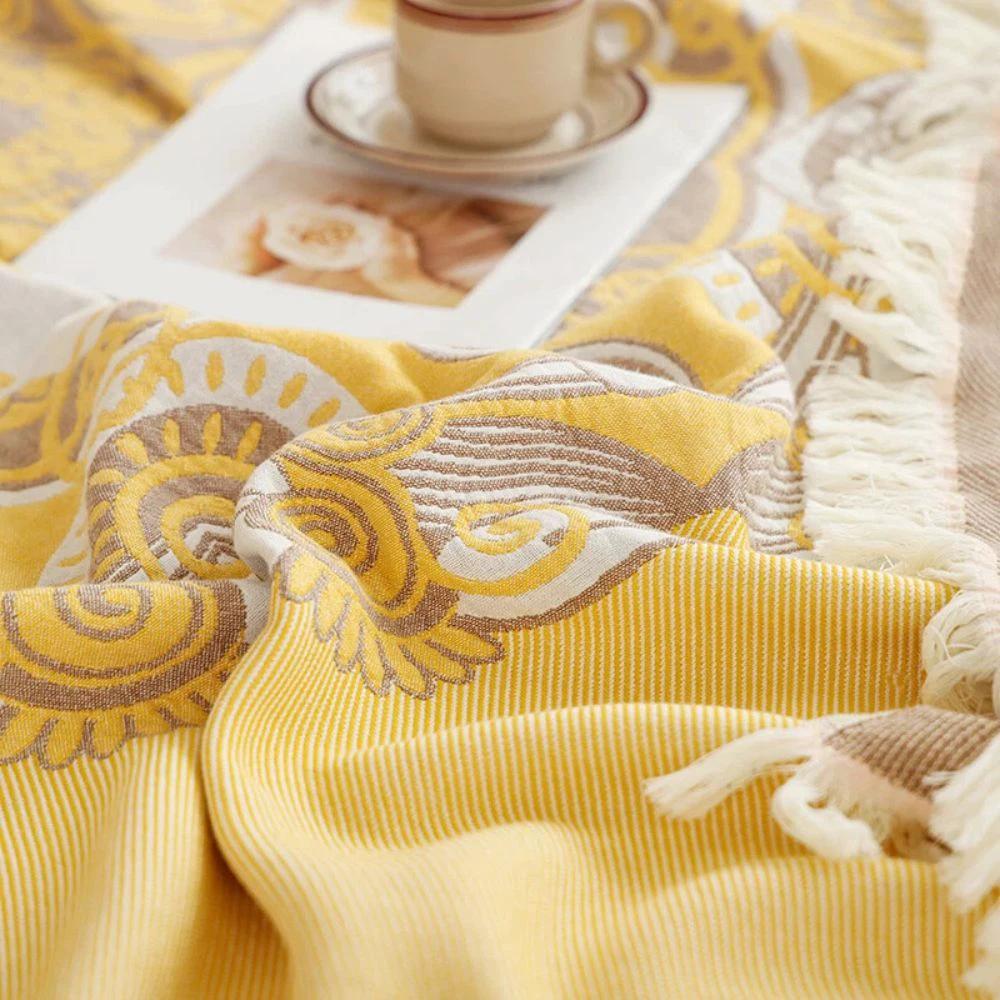Wander Cotton Boho Mandala Blanket by Casa & Beyond