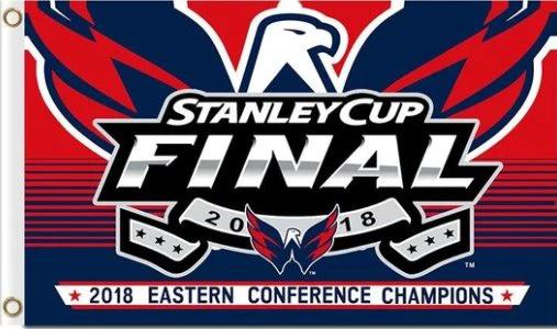 Washington Capitals 2018 Stanley Cup Champions Team Flag 3X5Ft Polyester Digital Print Banner USA by flagsjustdoit