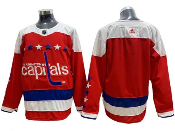 Washington Capitals Blank Red Alternate Jersey by Hockey David