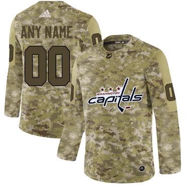 Washington Capitals Camo Customized Jersey by Hockey David