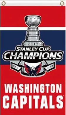 Washington Capitals Champions Vertical Flag 3X5Ft Polyester Digital Print Banner USA by flagsjustdoit