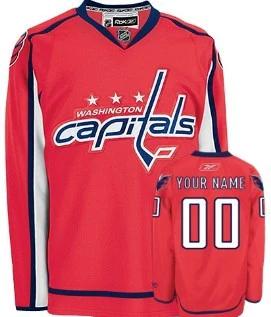 Washington Capitals Customized Red Jersey by Hockey David