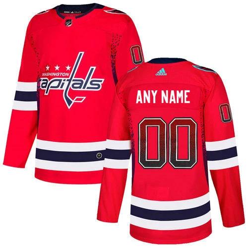 Washington Capitals Red Customized Drift Fashion Jersey by Hockey David