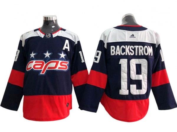 Washington Capitals #19 Nicklas Backstrom Navy Stadium Series Jersey by Hockey David