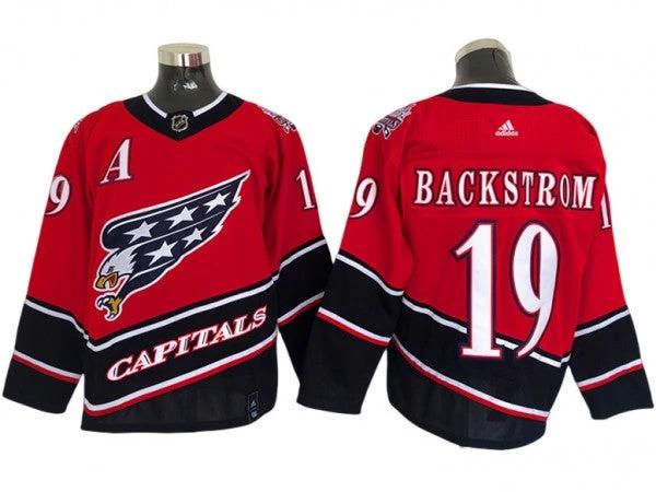 Washington Capitals #19 Nicklas Backstrom Red Alternate Jersey by Hockey David