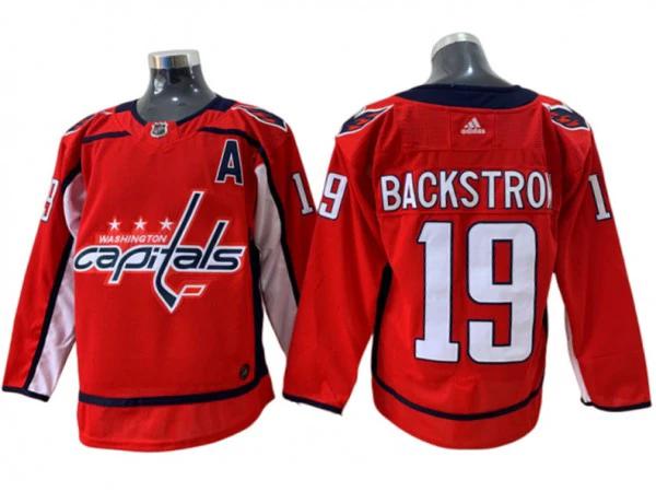 Washington Capitals #19 Nicklas Backstrom Red Home Jersey by Hockey David