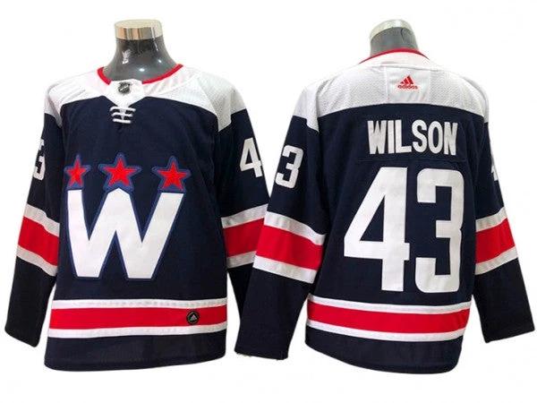 Washington Capitals #43 Tom Wilson Navy Alternate Jersey by Hockey David