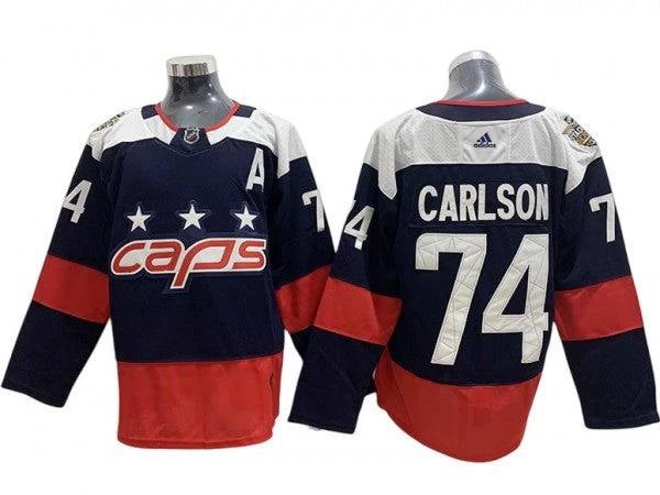 Washington Capitals #74 John Carlson Navy Stadium Series Jersey by Hockey David