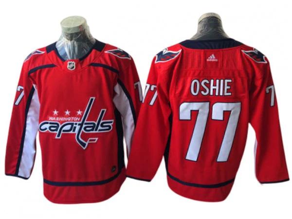 Washington Capitals #77 T.J. Oshie Red Home Jersey by Hockey David