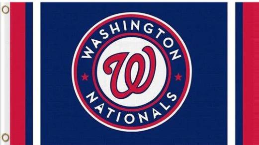 Washington Nationals Custom Flag 3X5Ft Banner USA Polyester with Brass Grommets by flagsjustdoit