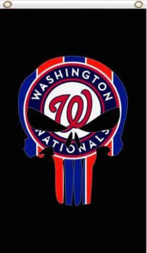 Washington Nationals US Flag 3X5Ft Banner USA Polyester with Brass Grommets by flagsjustdoit