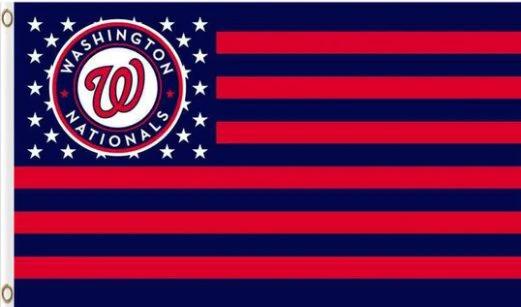 Washington Nationals US Star Flag 3X5Ft Banner USA Polyester with Brass Grommets by flagsjustdoit