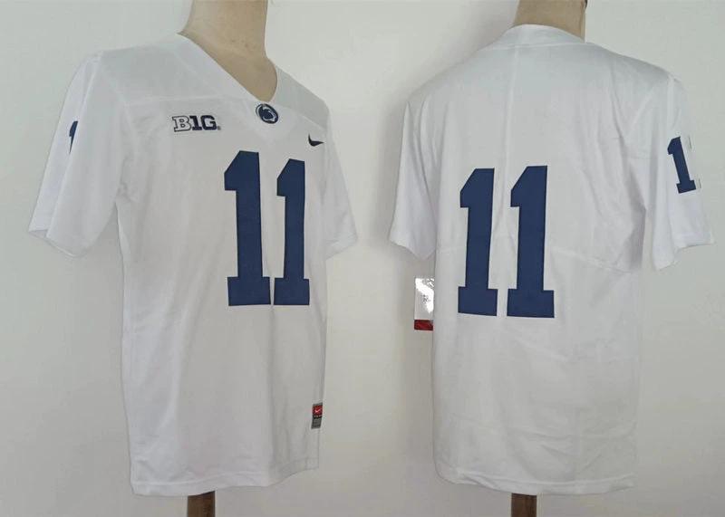 Washington State Cougars #11 Parsons NCAA Football Jersey White No Name by My Store