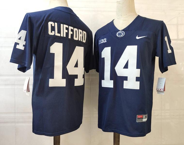Washington State Cougars #14 Clifford NCAA Football Jersey Dark Blue by My Store